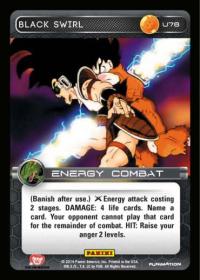 dragonball z base set dbz black swirl