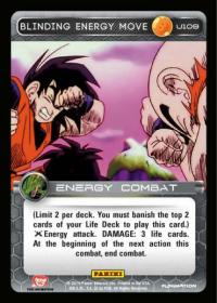 dragonball z base set dbz blinding energy move