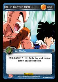 dragonball z base set dbz blue battle drill foil