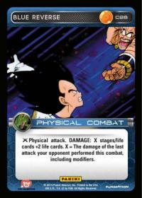 dragonball z base set dbz blue reverse