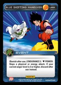 dragonball z base set dbz blue shifting maneuver foil