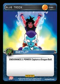 dragonball z base set dbz blue trick foil