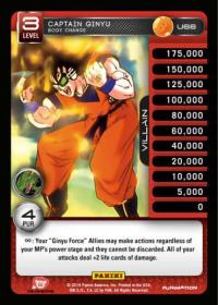 dragonball z base set dbz captain ginyu body change foil