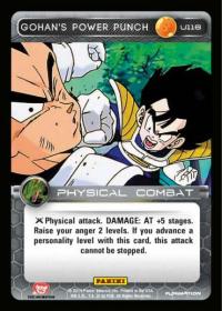 dragonball z base set dbz gohan s power punch