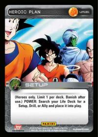 dragonball z base set dbz heroic plan