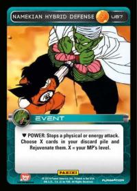 dragonball z base set dbz namekian hybrid defense