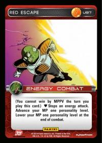 dragonball z base set dbz red escape foil