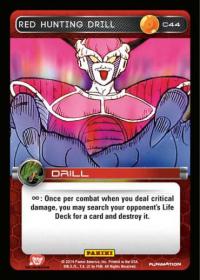 dragonball z base set dbz red hunting drill foil