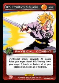 dragonball z base set dbz red lightning slash