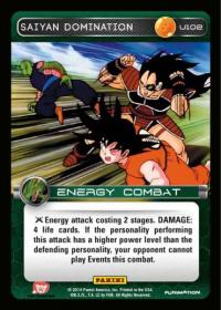 dragonball z base set dbz saiyan domination foil