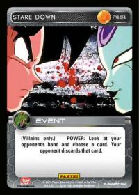 dragonball z base set dbz stare down foil