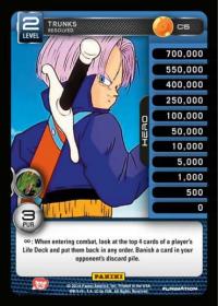 dragonball z base set dbz trunks resolved foil