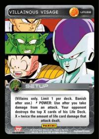 dragonball z base set dbz villainous visage