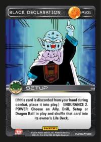 dragonball z heroes and villains black declaration foil