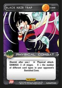 dragonball z heroes and villains black hair trap foil