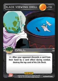 dragonball z heroes and villains black viewing drill foil