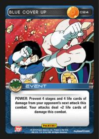 dragonball z heroes and villains blue cover up foil
