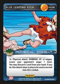 dragonball z heroes and villains blue leaping kick foil