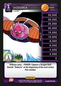 dragonball z heroes and villains dodoria lackey foil