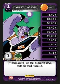 dragonball z heroes and villains captain ginyu aggressive foil