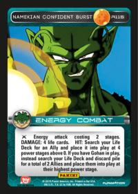 dragonball z heroes and villains namekian confident burst foil