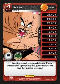 dragonball z heroes and villains nappa enraged foil