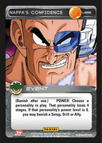 dragonball z heroes and villains nappa s confidence foil