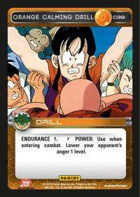 dragonball z heroes and villains orange calming drill foil