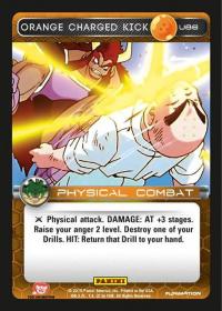 dragonball z heroes and villains orange charged kick