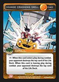 dragonball z heroes and villains orange crashing drill foil