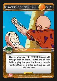 dragonball z heroes and villains orange dodge foil