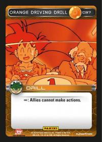 dragonball z heroes and villains orange driving drill