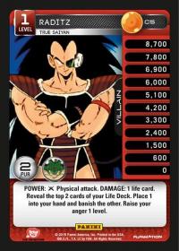 dragonball z heroes and villains raditz true saiyan