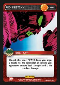 dragonball z heroes and villains red destiny foil