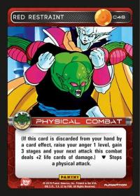 dragonball z heroes and villains red restraint foil