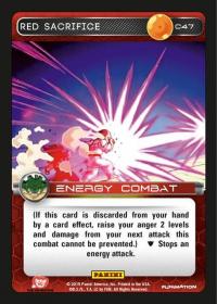dragonball z heroes and villains red sacrifice foil