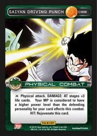 dragonball z heroes and villains saiyan driving punch foil