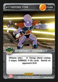 dragonball z heroes and villains withering fire foil