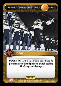 dragonball z the movie collection orange commanding drill foil