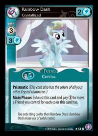 my little pony the crystal games rainbow dash crystallized foil