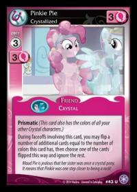 my little pony the crystal games pinkie pie crystallized foil