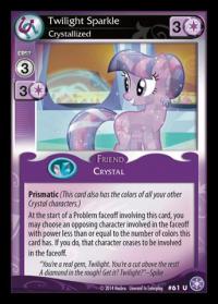 my little pony the crystal games twilight sparkle crystallized foil