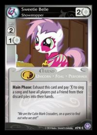 my little pony the crystal games sweetie belle showstopper foil