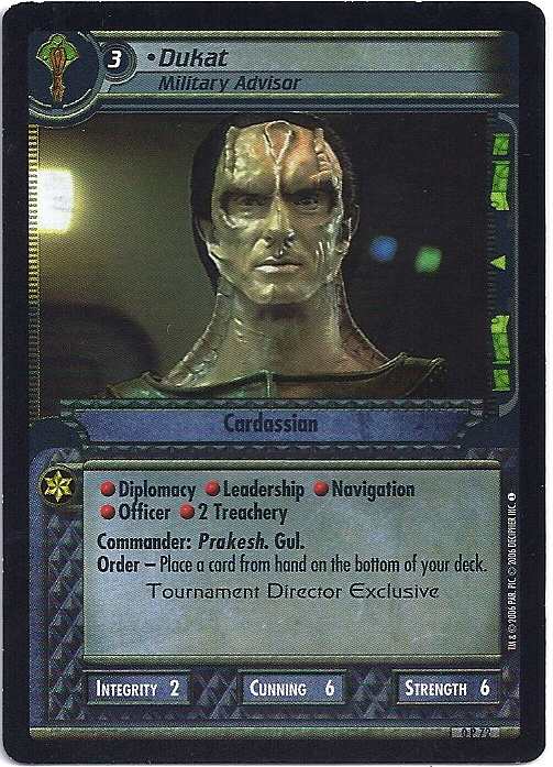 Dukat, Military Advisor 0P72