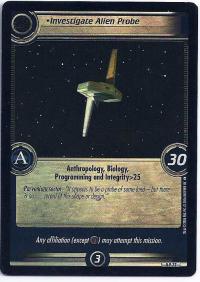 star trek 2e rare promo cards investigate alien probe 0p77