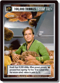 star trek 1e reflections 1 100 000 tribbles clone foil