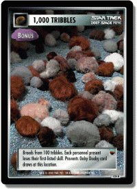 star trek 1e the trouble with tribbles 1 000 tribbles bonus