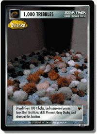 star trek 1e the trouble with tribbles 1 000 tribbles discard