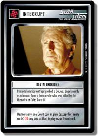 star trek 1e 1e promotional premium kevin uxbridge foil