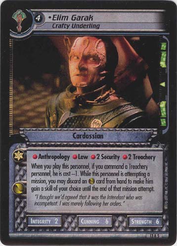 Elim Garak, Crafty Underling (Foil)